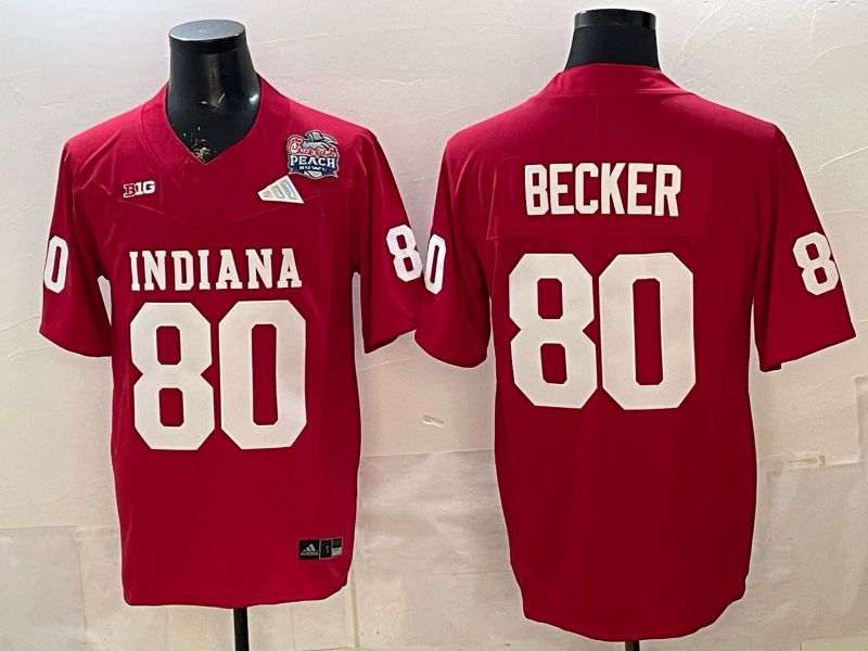 Men 2026 Ohio State Buckeyes #80 Becker Red Limited NCAA Jersey 075